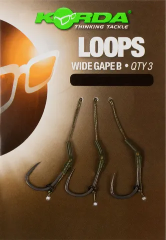 Korda Loop Rigs DF Wide Gape #6 8.2kg