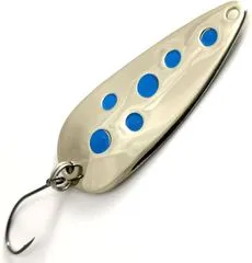 Troutwerk Spoon 4cm 5g Silver/Blue Dots Single Hook