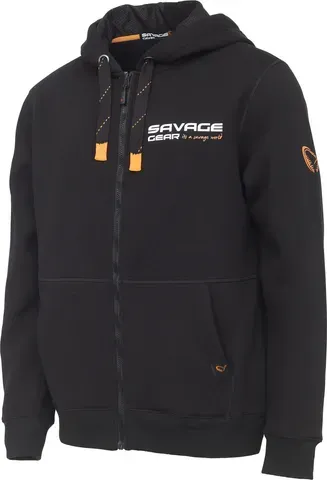 Savage Gear Urban Zip Hoodie M Black Ink