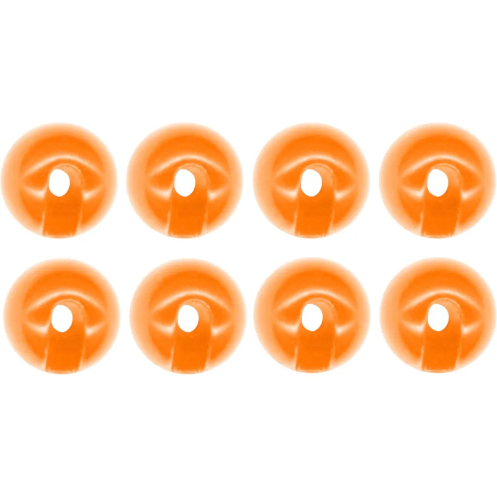 FTM Tungsten Perle Omura geschlitzt #2,8mm Fluorescent Orange 8er