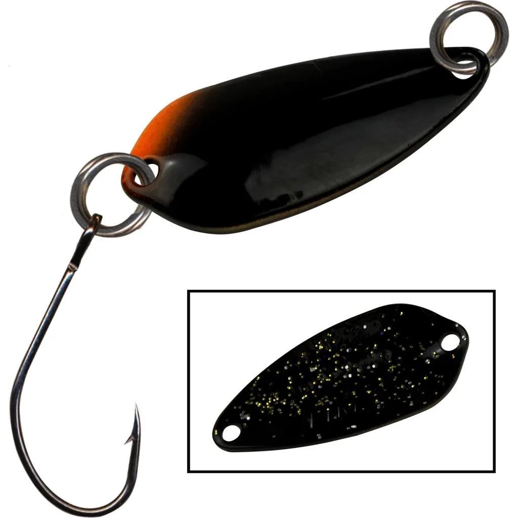 FTM Spoon Wasp Forellenblinker 2,9cm 2,5g Orange Schwarz Schwarz