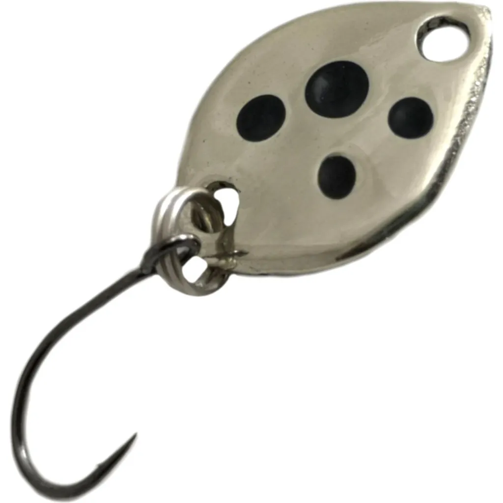 Troutwerk Spoon Blinker Silberfarben/Schwarze Punkte