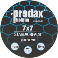 Predax Stahlvorfach 7x7 10m 30kg 0.58mm