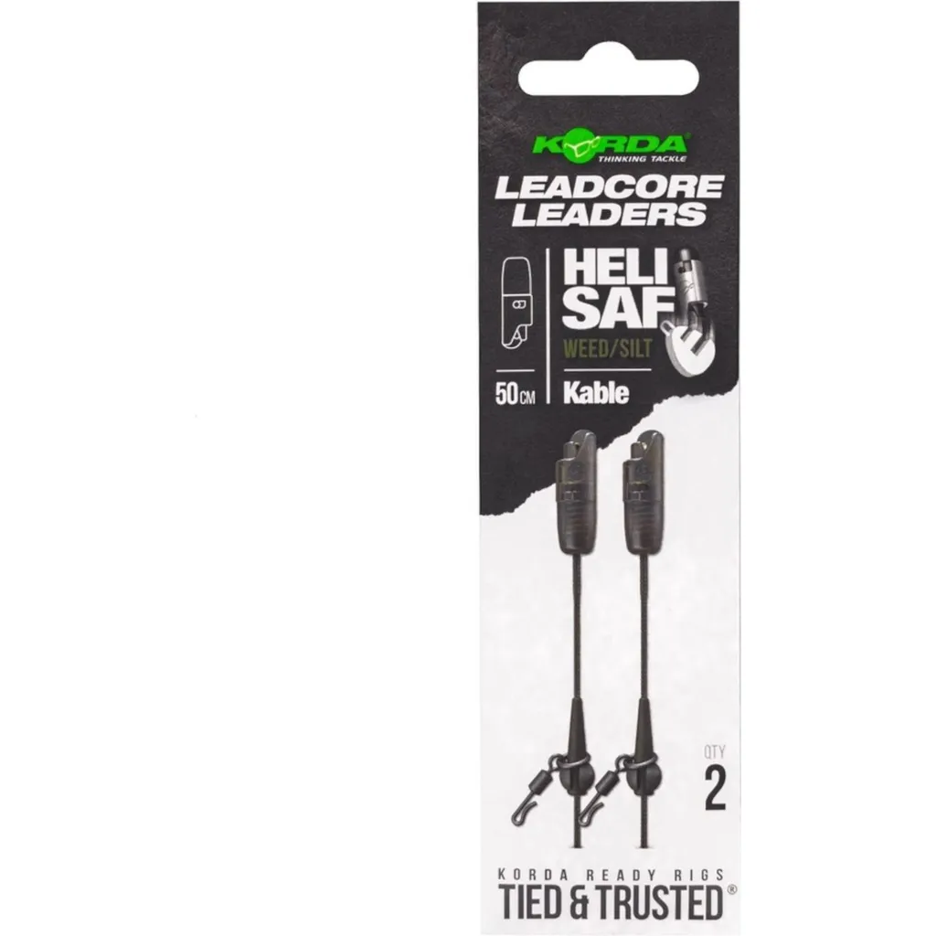 Korda Kable Leadcore Leader Heli Safe 50cm Weed
