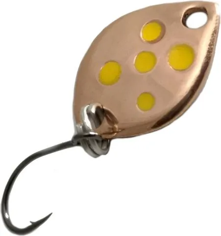 Troutwerk Spoon 0.8g 1.2cm Copper/Yellow Dots