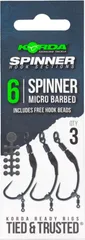 Korda Spinner Hook Sections Spinner Barbless #6