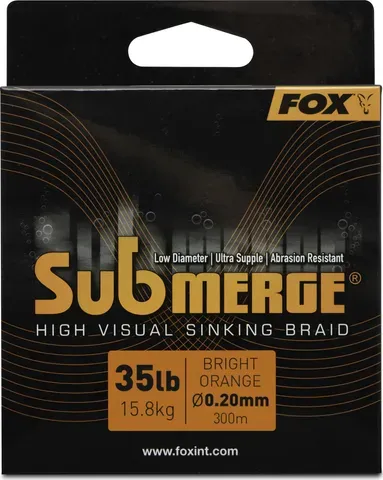 Fox Submerge Orange Sinking Braid 300m 0.2mm 15.8kg