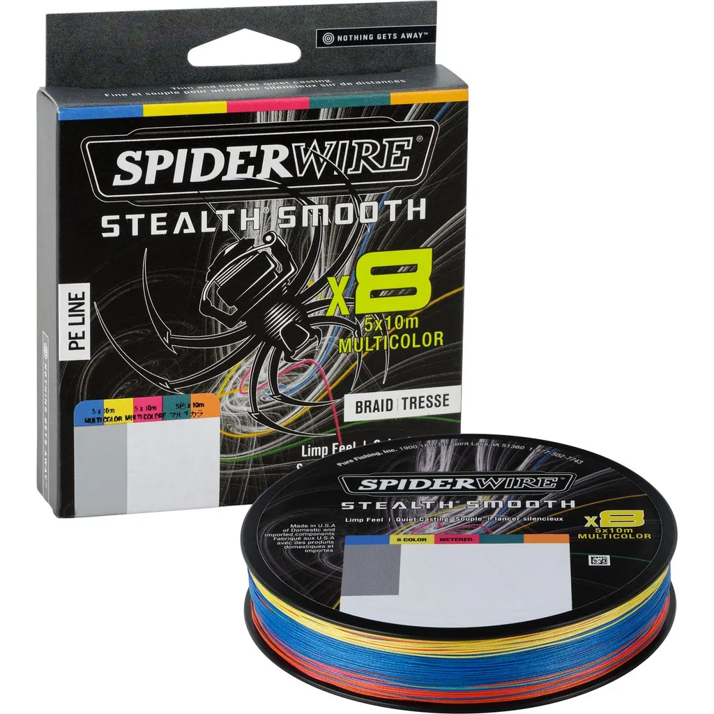 SpiderWire Stealth Smooth 8 Multi Color Geflochtene Schnur 0.23mm 23.6kg 300m