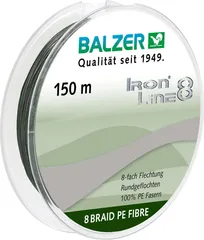 Balzer Iron Line 8 Braided Line 0.16mm 11.6kg Grün