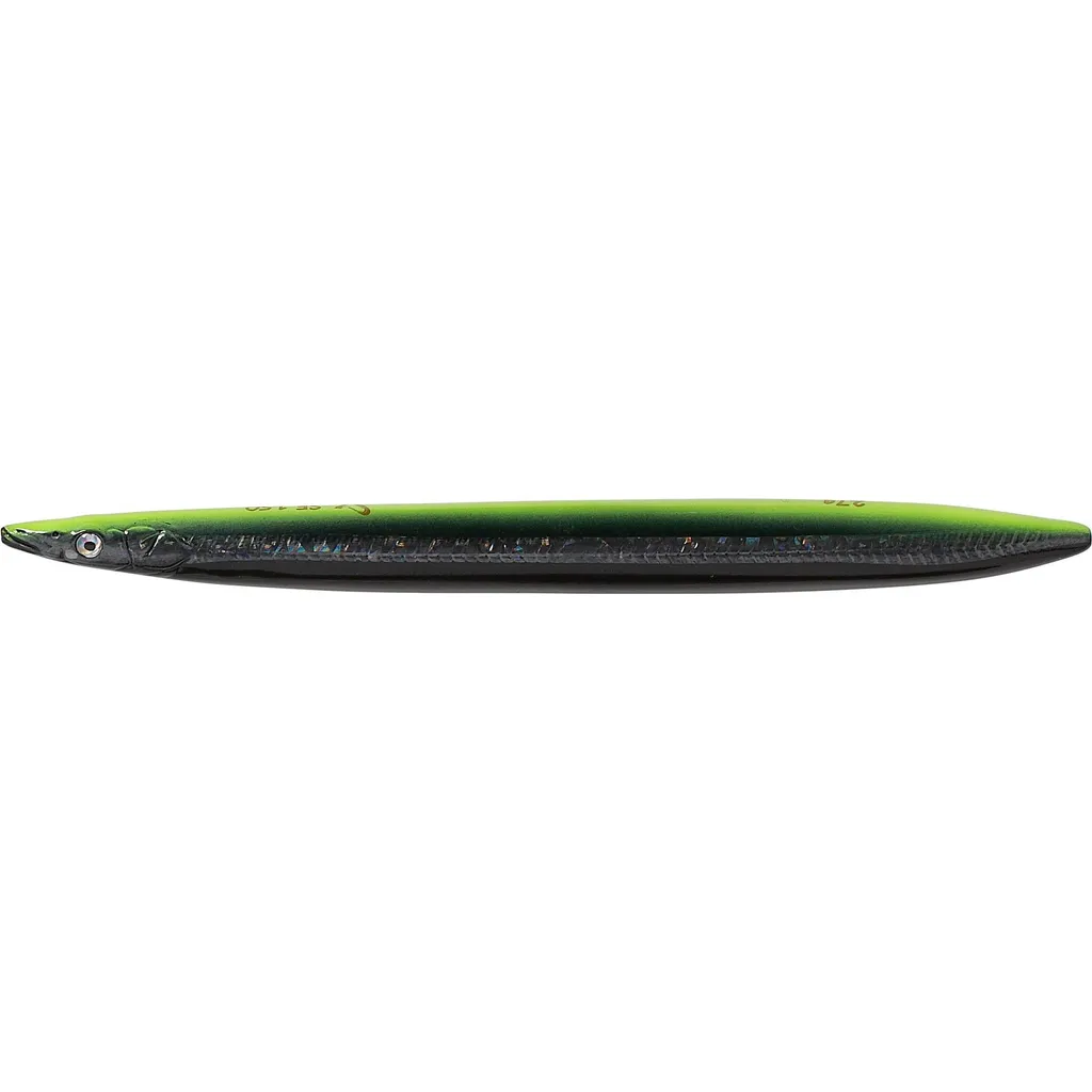 Savage Gear 3D Line Thru Sandeel Meerforellenköder 12.5cm 19g Black Yellow Glow
