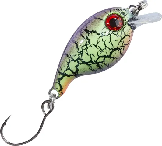 Balzer Trout Attack Crank Wobbler Thunder 3cm 2g Gelb-Lila-Schwarz