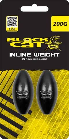 Black Cat Inline Weights Sinkers & Weights 200g