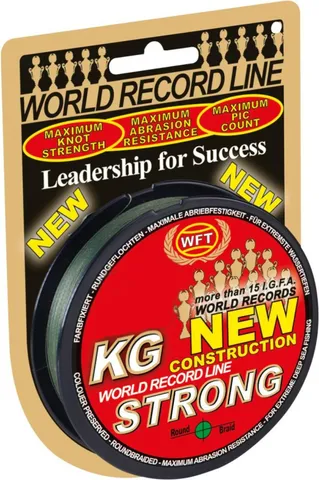 WFT Strong Green Geflochtene Angelschnur 0.64mm 109kg 250m
