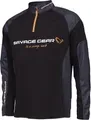 Savage Gear Tournament Gear Shirt 1/2 Zip Clothes S All Season Black Ink