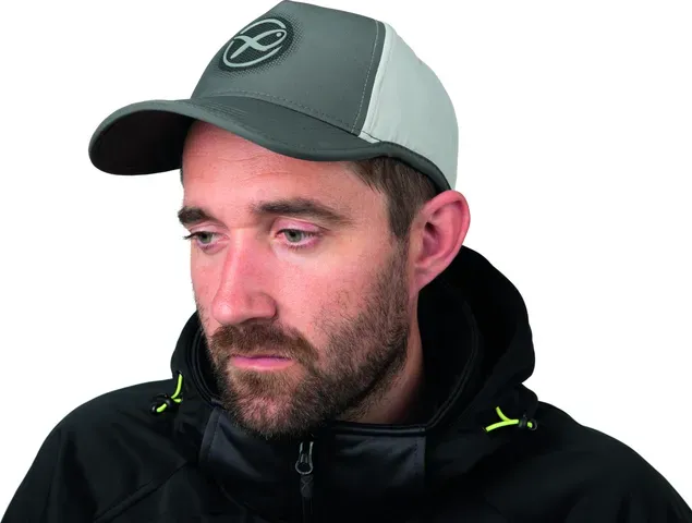 Matrix Surefit Baseball Cap 100% Polyester 5 Panel Curved Peak Light Grey