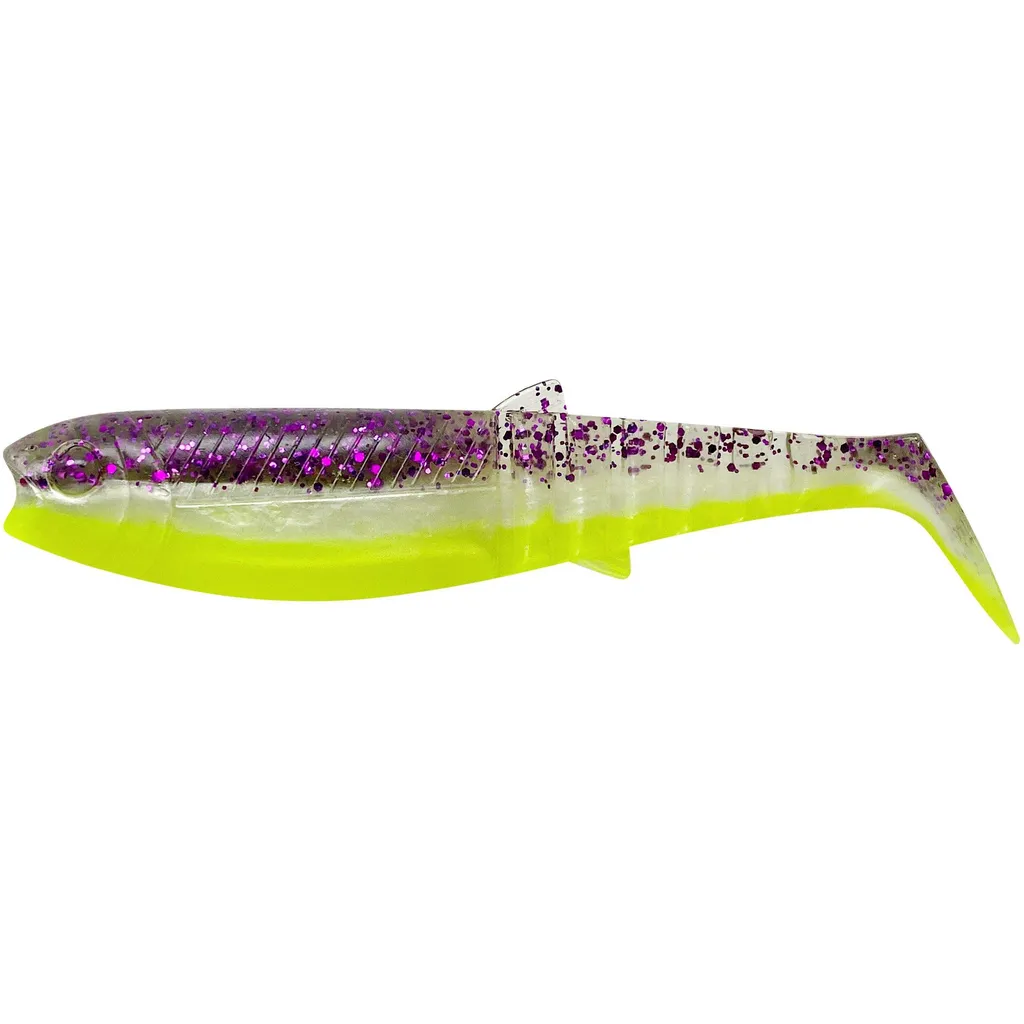 Savage Gear Cannibal Shad Köder 6.8cm 3g Purple Glitter Bomb