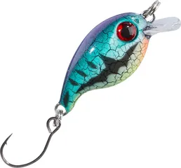Balzer Trout Attack Crank Wobbler Thunder 3cm 2g Blau-Lila-Schwarz-Gelb