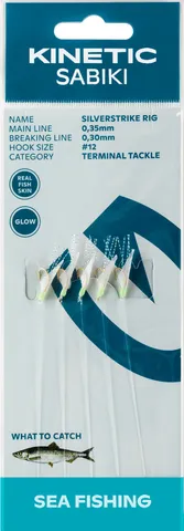 Kinetic Sabiki Silverstrike Ready-made Rigs #10 150cm 1pc