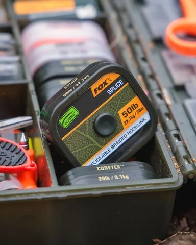 Fox Edges Naturals Splice Hooklength 22.7kg Braided