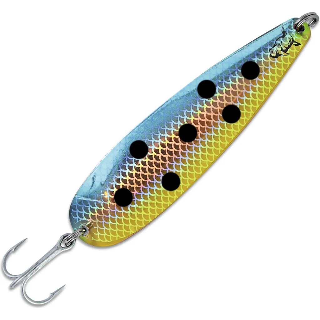 Rhino Trolling Spoons Meerforellenköder 29134 15cm 27g Natural Copper Blue Dolphin