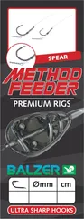 Balzer Premium Method Feeder Haken mit Speer 10cm Ready-Made Rig #4 0.32mm