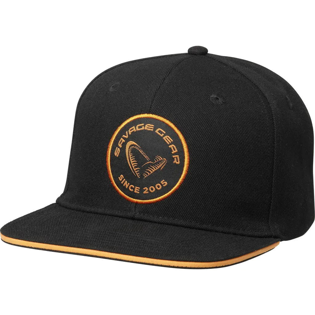 Savage Gear Badge Flatbill Cap Black Orange