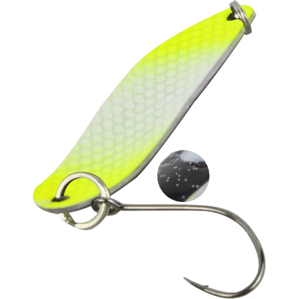 FTM Spoon Hammer 3.3cm 2.4g Neongelb Lumi/Schwarz Mit Glitter Lumi