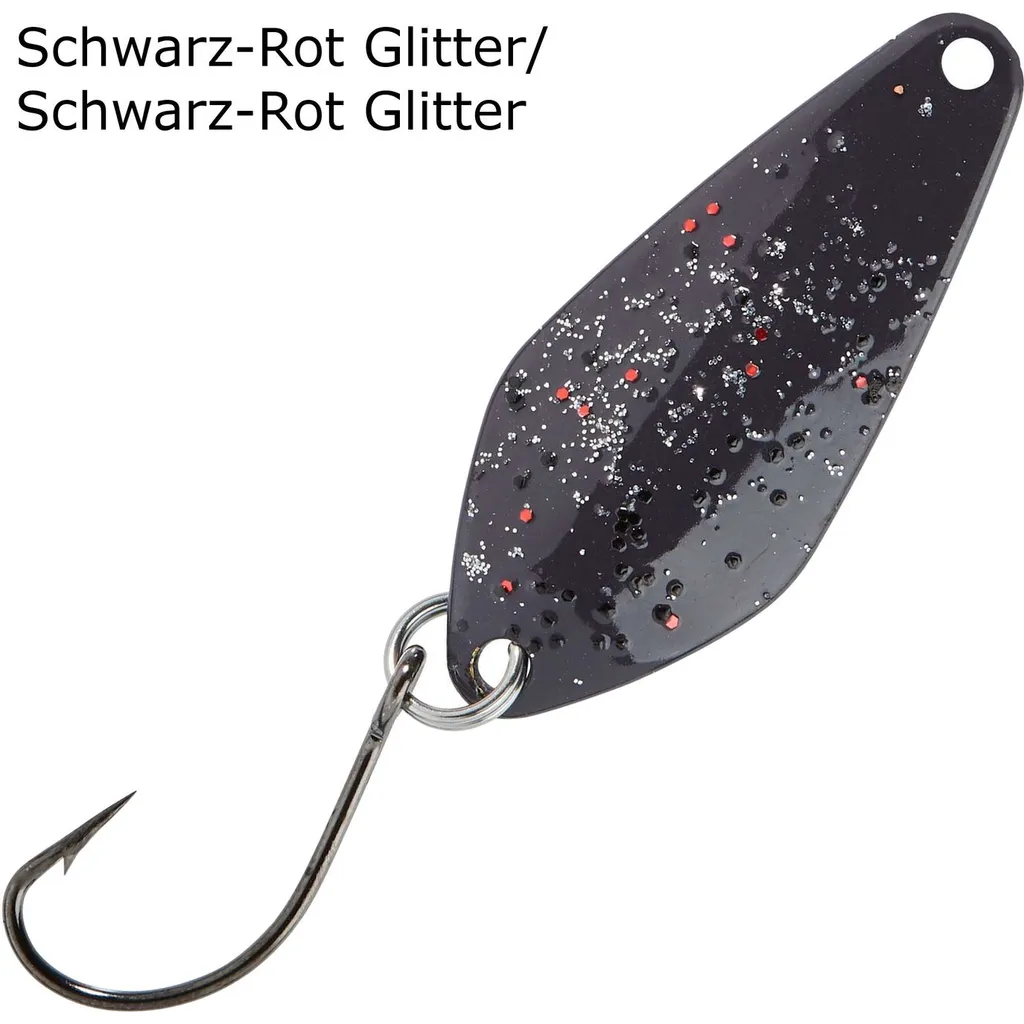 Balzer Spoon Searcher 2.1g Schwarz-Rot Glitter/Schwarz-Rot Glitter