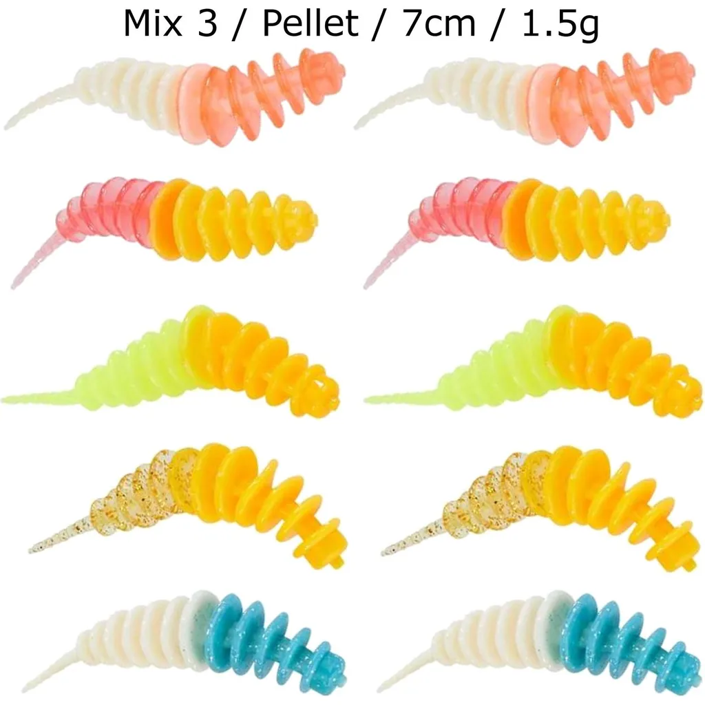Balzer Trout Collector Softbaits 7cm 1.5g Mix 3 Pellet