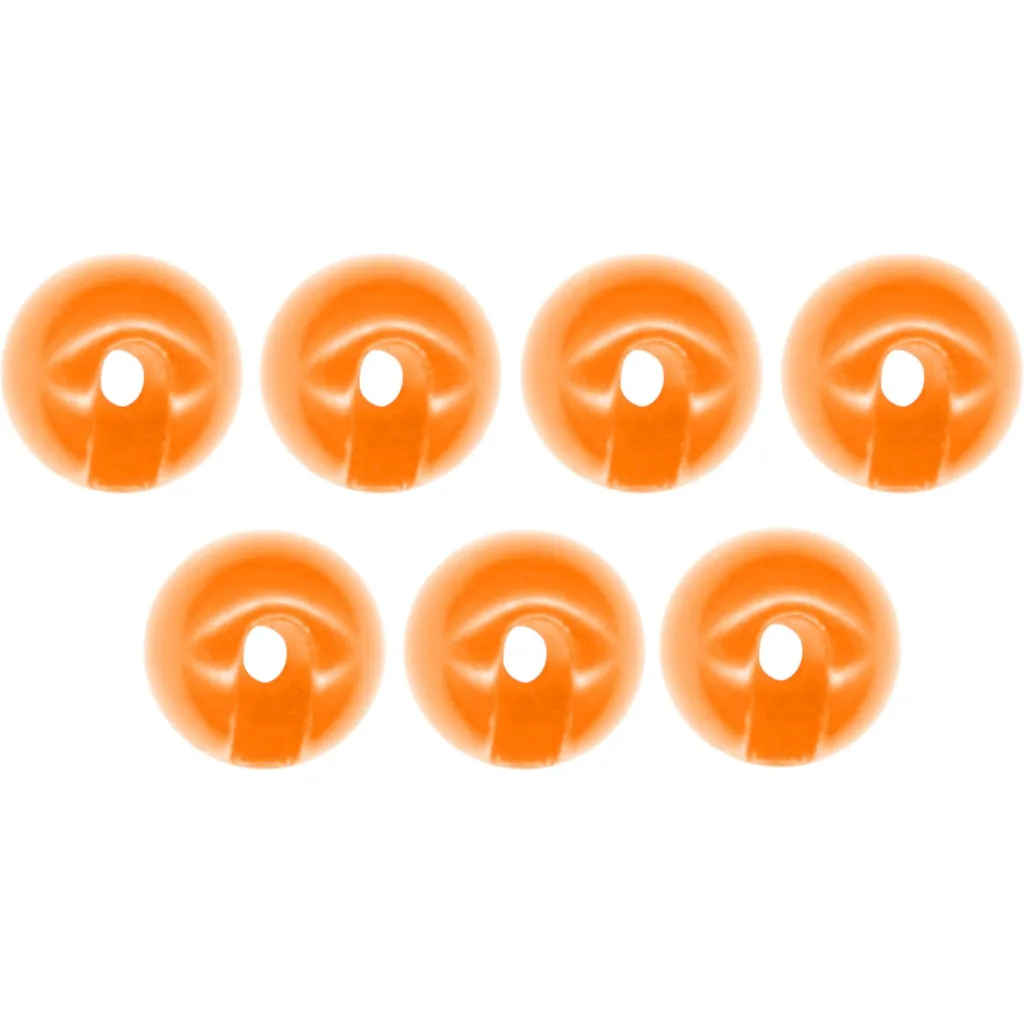 FTM Tungsten Perle Omura geschlitzt #3,3mm Fluorescent Orange 7er