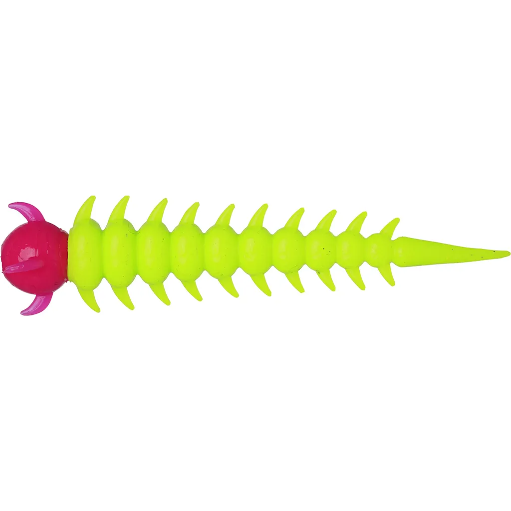 Westin Greedy Worm Gummiköder 5.5cm Chartreuse/Pink Garlic/Cheese