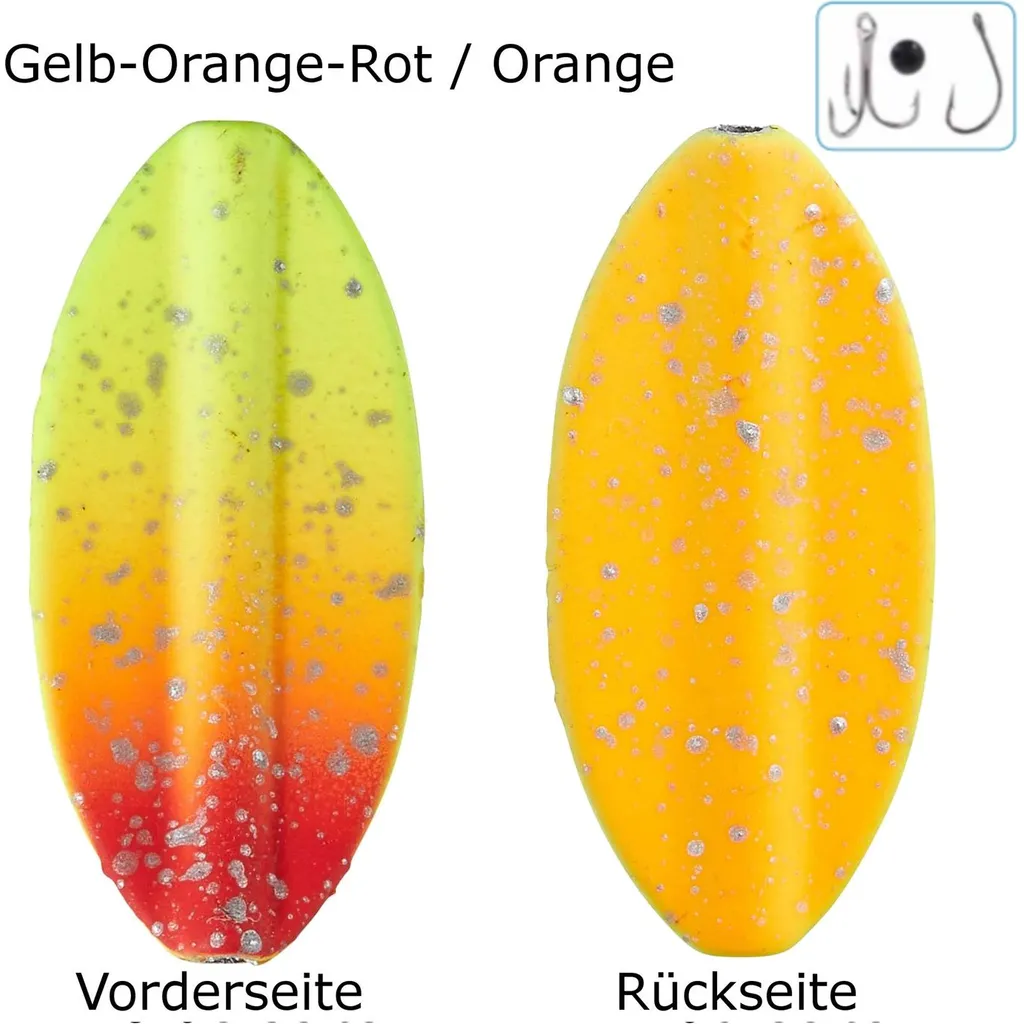 Balzer Pro Staff Series Spoon Inliner 1.9g Gelb-Orange-Rot/Orange