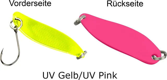 FTM Spoon Hammer 3.3cm 2.4g UV Gelb/UV Pink