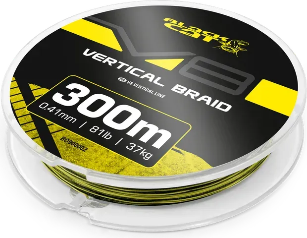 Black Cat V8-Line 0.41mm 37kg 300m Green/Yellow