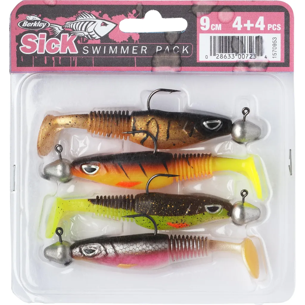 Berkley Sick Swimmer Pack Softbait 9cm 10g Assorted