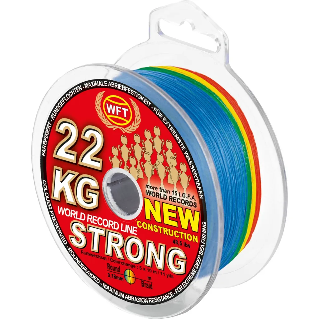 WFT Exact Sea King 550 Geflochtene Angelschnur 0.18mm 22kg 420m