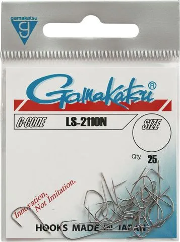 Gamakatsu LS-2110N Haken 25pcs Nickel Dünndrähtig