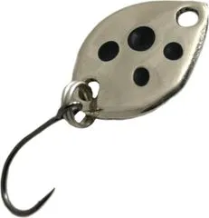 Troutwerk Spoon 0.8g 1.2cm Silver/Black Dots