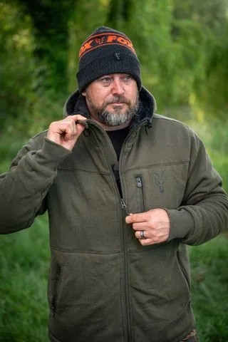 Fox Collection Sherpa Hoody Black/Orange 3XL