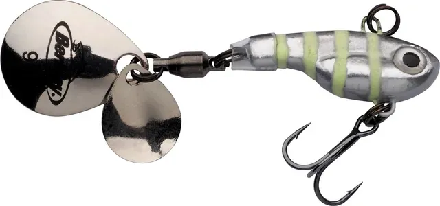 Berkley Pulse Spintail 5cm 5g Glow Silver Zebra