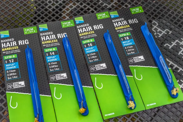 Preston Gpm-B Banded Hair Rigs #16 0.13mm 2.14kg