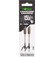 Korda Kable Leadcore Leader Heli Safe 50cm 2pc Gravel