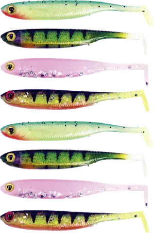 Fox Rage Micro Tiddler Fast UV Weiche Köder Pack 2 5cm Mixed