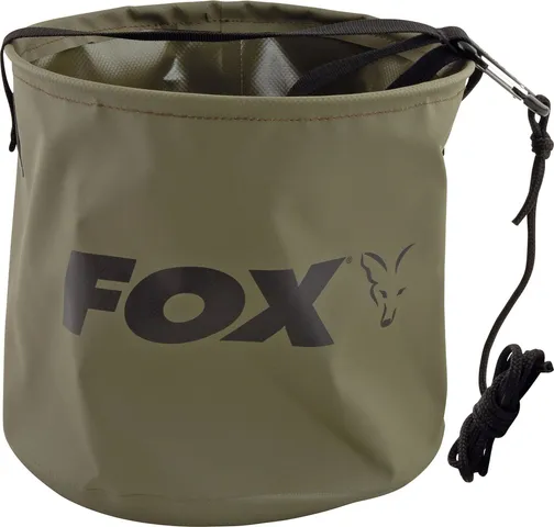 Fox Collapsable Large water bucket inc rope/clip 10L