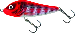 Salmo Rattlin' Slider 11cm 45g Sinking Holo Red Head Striper