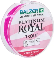 Balzer Platinum Royal Trout Schnur Monofilament Line 0.16mm 3.3kg Pink