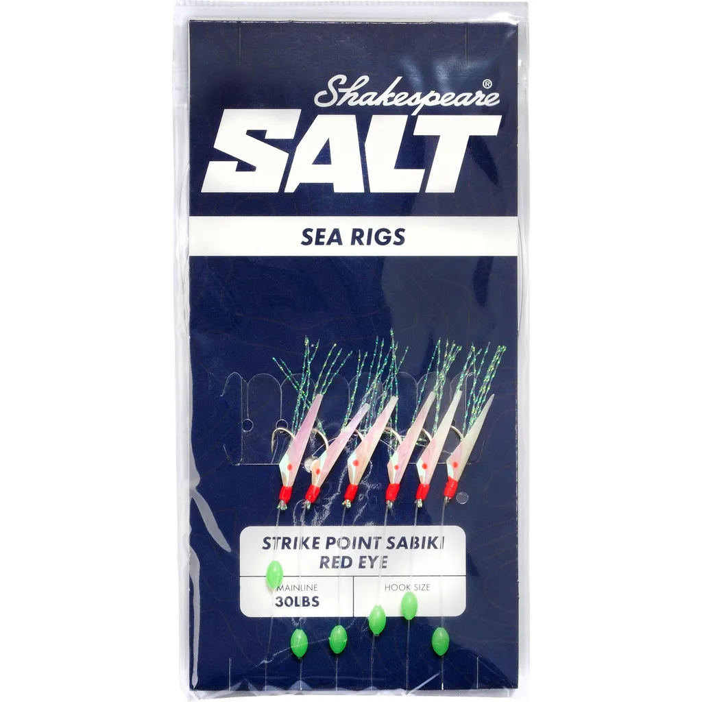 Shakespeare SALT Strike Point Sabiki Red Eye #8 9g Sabiki Red Eye
