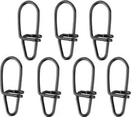 Spro Matt Black Snaps 4 7pcs 55kg Secure Snap