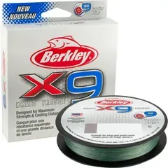 Berkley x9 Braid 0.30mm 150m 22.7kg Low-Vis Green