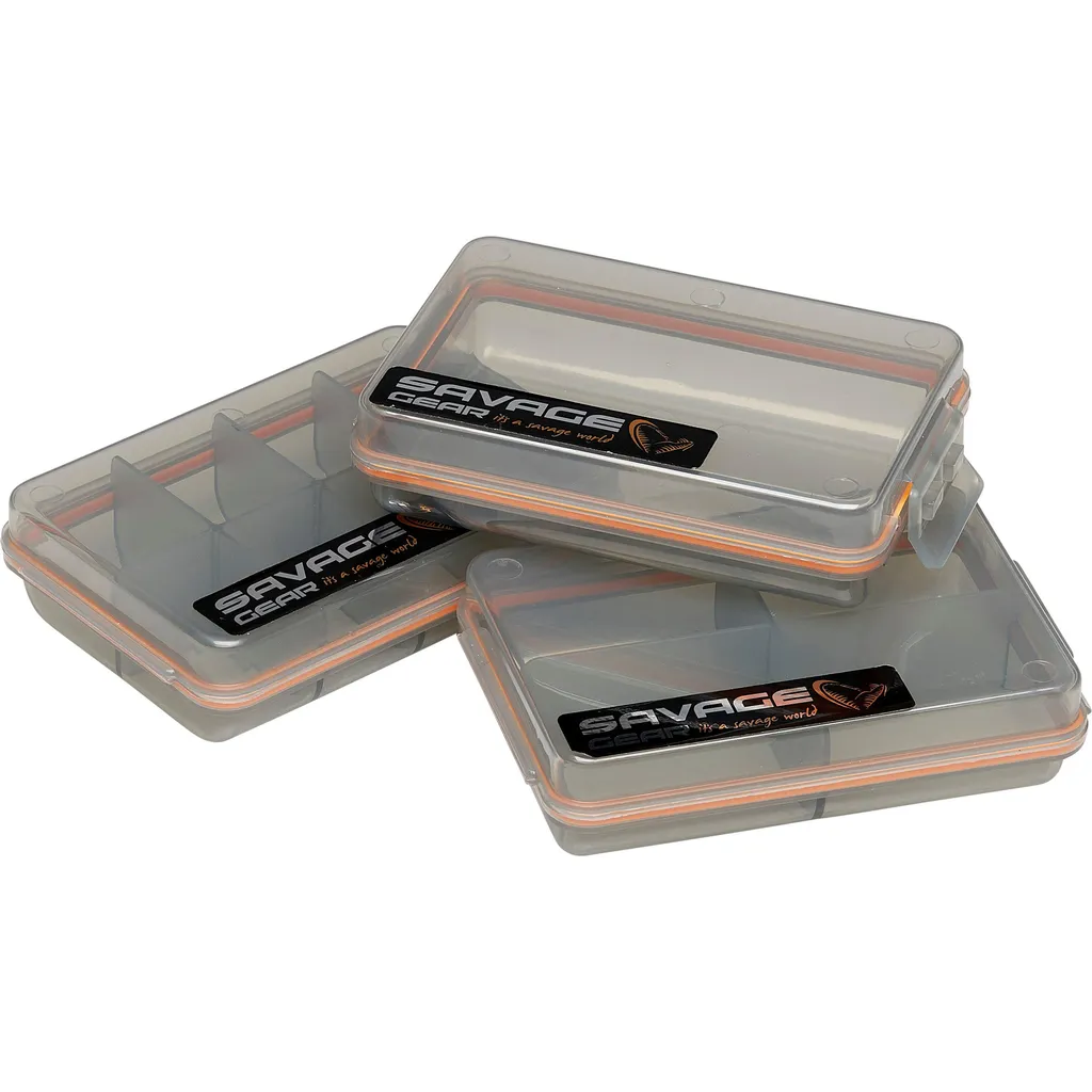 Savage Gear Pocket Box 10.5x6.8x2.6cm Smoke 3er